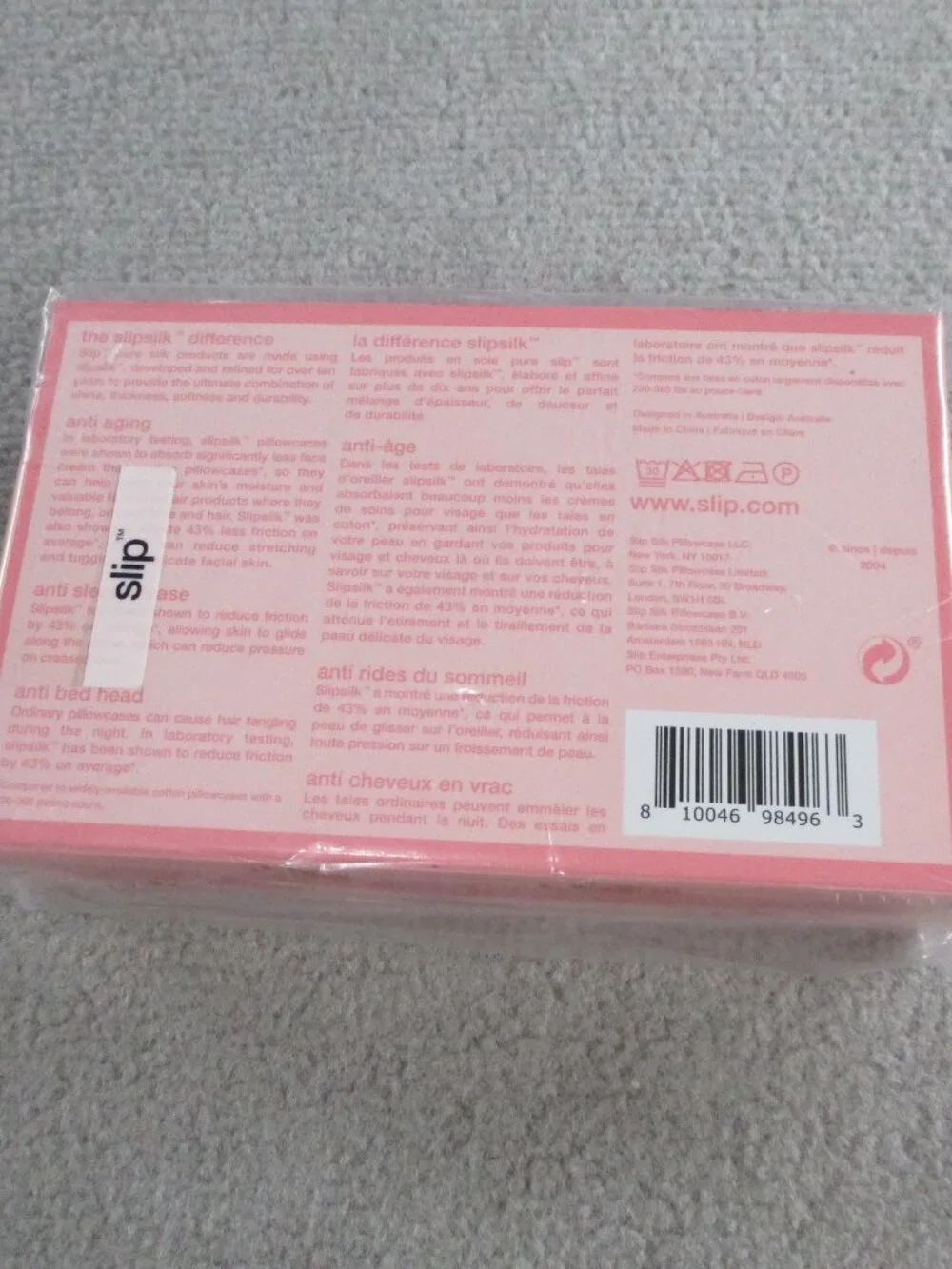 Slip Silk Pillowcase Petal Pink Pattern 20